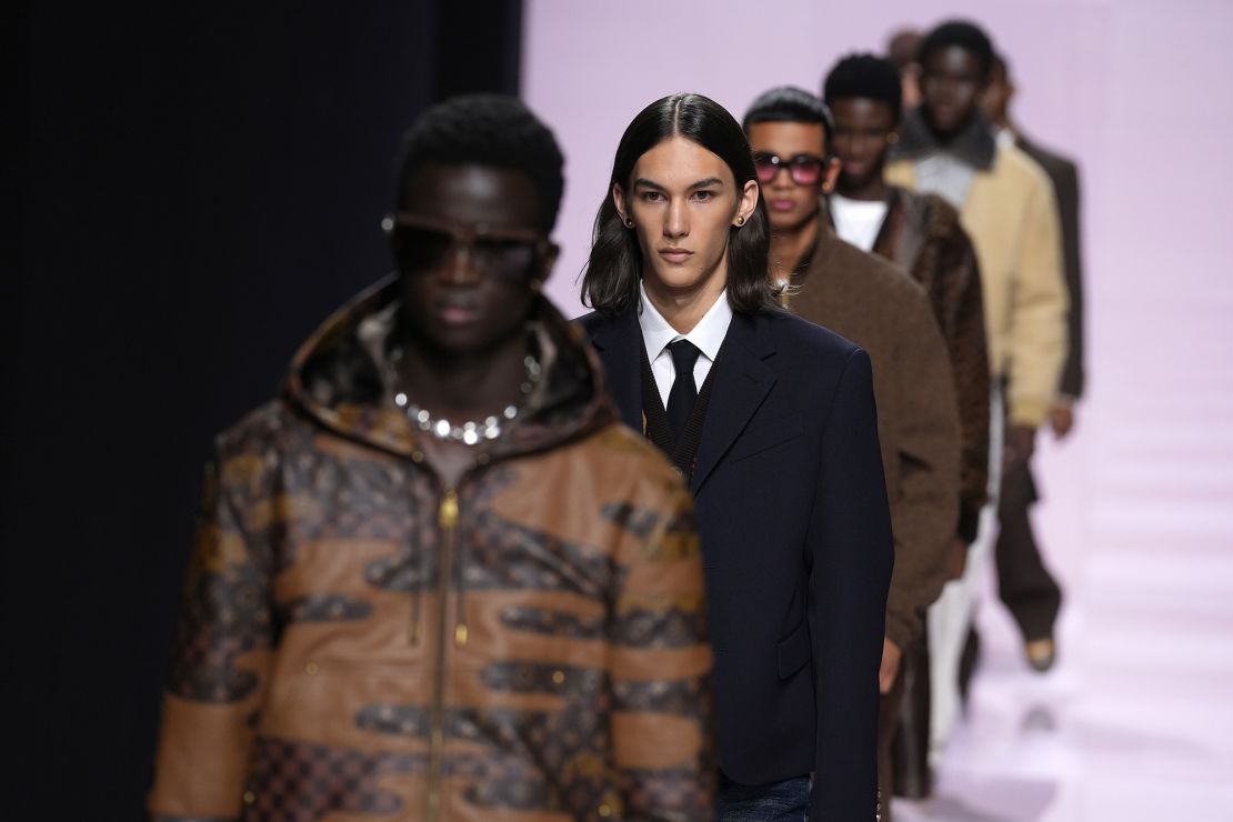 Louis Vuitton's men's creative director Pharrell Williams teamed up with friend and fashion designer Nigo to create practical and elevated looks.