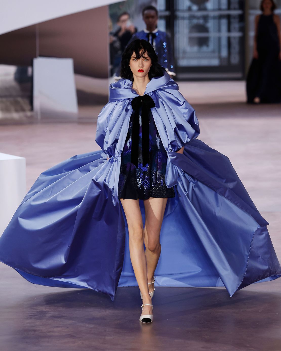 ... and billowing capes offered a fresh take on Chanel's classic codes.